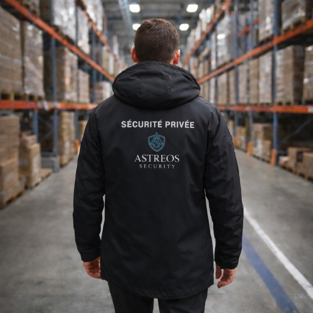 Agent de sécurité en entrepôt